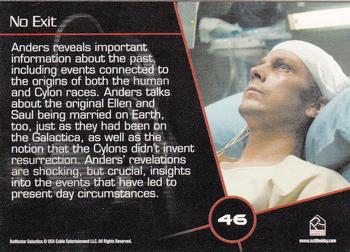 2009 Rittenhouse Battlestar Galactica Season Four #46 Anders reveals important information about the Back