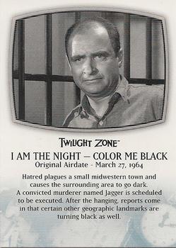 2009 Rittenhouse The Complete Twilight Zone (50th Anniversary) #75 I Am The Night - Color Me Black / The Encounter Front