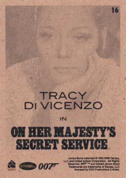 2009 Rittenhouse James Bond Archives #16 Tracy Di Vicenzo in On Her Majesty's Secret Service Back