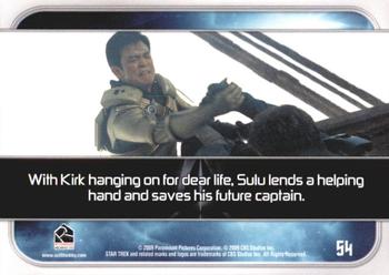 2009 Rittenhouse Star Trek Movie Cards #54 With Kirk hanging on for dear life, Sulu lends Back