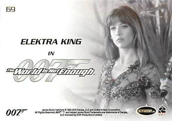 2010 Rittenhouse James Bond Heroes and Villains #69 Elektra King Back