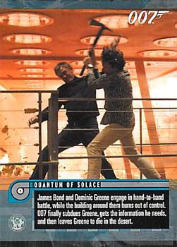 2011 Rittenhouse James Bond Mission Logs #66 Quantum of Solace (James Bond and Dominic Greene engage in hand-to-hand...) Front