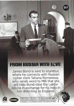 2012 Rittenhouse James Bond 50th Anniversary Series 1 #017 From Russia With Love Back