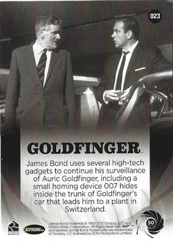 2012 Rittenhouse James Bond 50th Anniversary Series 1 #023 Goldfinger Back