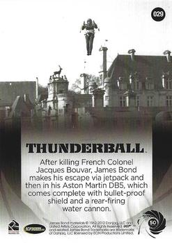 2012 Rittenhouse James Bond 50th Anniversary Series 1 #029 Thunderball Back