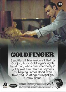 2012 Rittenhouse James Bond 50th Anniversary Series 2 #020 Goldfinger Back