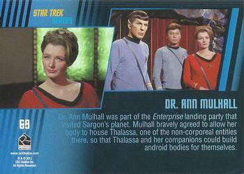 2013 Rittenhouse Star Trek The Original Series Heroes and Villains #69 Dr. Ann Mulhall Back