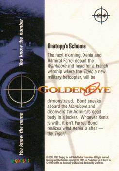 1995 Graffiti James Bond: GoldenEye #14 Onatopp's Scheme Back