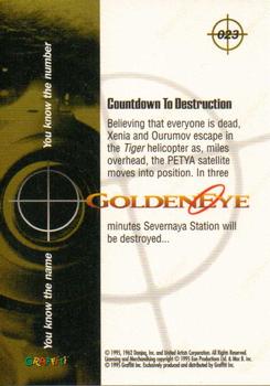 1995 Graffiti James Bond: GoldenEye #23 Countdown To Destruction Back