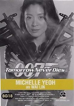 2003 Rittenhouse The Women of James Bond in Motion - Bond Girls Are Forever #BG18 Michelle Yeoh as Wai Lin Back