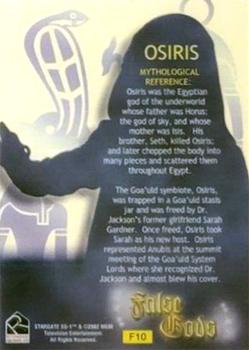 2003 Rittenhouse Stargate SG-1 Season 5 - False Gods Cel #F10 Osiris - Egyptian Back