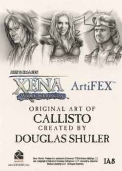 2004 Rittenhouse Xena Art & Images - ArtiFEX: Art by Douglas Shuler #IA8 Callisto Back