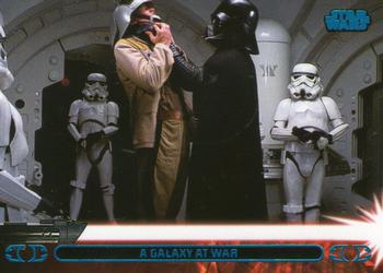 2013 Topps Star Wars: Jedi Legacy - Blue Foil #40A A Galaxy at war / Fights to preserve the Republic/Empire Front