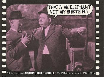 1975 Fleer Hollywood Slap-Stickers #NNO That's an elephant not my sister! / Laurel & Hardy: Nothing But Trouble Front