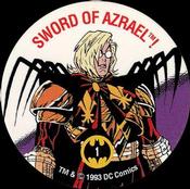 1993 SkyBox Skycaps Knightfall #1 Sword of Azrael! Front