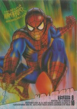 1995 Fleer Ultra Spider-Man - ClearChrome #9 Spider-Man Back