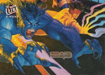 1994 Ultra X-Men - Team Portrait #3 Beast / Jubilee Front