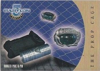 1999 SkyBox Babylon 5: Profiles - The Prop Cage #PC7 Ranger Pike and Pin Front