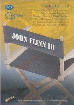 1999 SkyBox Babylon 5: Profiles - The Director's Chair #DC1 John Flinn III Back