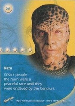 1999 SkyBox Babylon 5: Profiles - The Optic Nerve #ON9 Narn Back