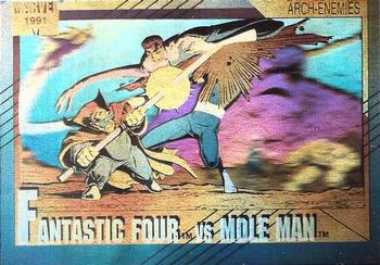 1991 Impel Marvel Universe II - Holograms #H-5 Fantastic Four vs Mole Man Front