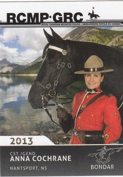 2013 RCMP Musical Ride #NNO Anna Cochrane Front