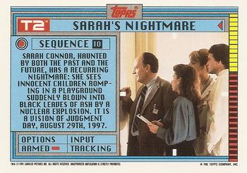 1991 Topps Terminator 2: Judgment Day #10 Sarah's Nightmare Back