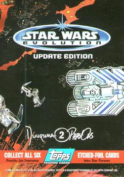 2006 Topps Star Wars: Evolution Update Edition - Etched Foil #2 Obi-Wan Kenobi Back