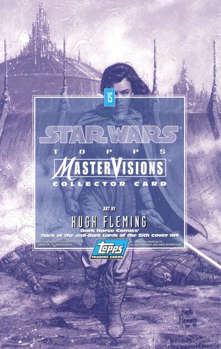 1995 Topps MasterVisions Star Wars #15 Art By Hugh Fleming Back