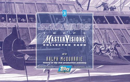 1995 Topps MasterVisions Star Wars #34 Art By Ralph McQuarrie Back