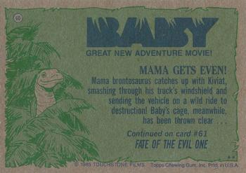 1985 Topps Baby #60 Mama Gets Even! Back
