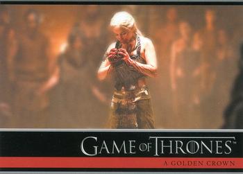2012 Rittenhouse Game of Thrones Season 1 #17 Daenerys Targaryel eats a stallion's heart as part... Front