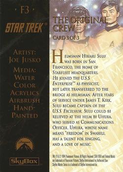 1994 SkyBox Star Trek Master Series - Crew Triptych #F3 The Original Crew Card 3 of 3 Back