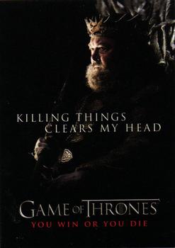 2012 Rittenhouse Game of Thrones Season 1 - You Win or You Die #SP3 Robert Baratheon 