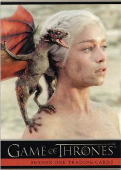 2012 Rittenhouse Game of Thrones Season 1 - Promos #P1 Daenerys and dragon Front