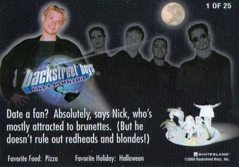 2000 Winterland Backstreet Boys Black and Blue #1 Date a fan? Absolutely, says Nick.. Back