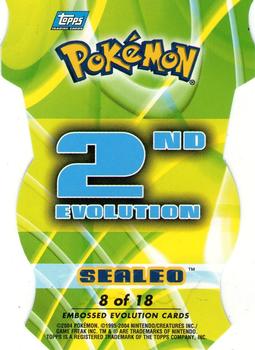 2004 Topps Pokemon Advanced Challenge - Evolution Die Cuts #8 Sealeo Back
