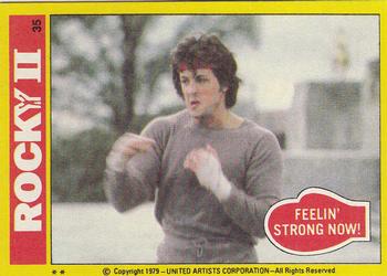 1979 Topps Rocky II #35 Feelin' Strong Now! Front