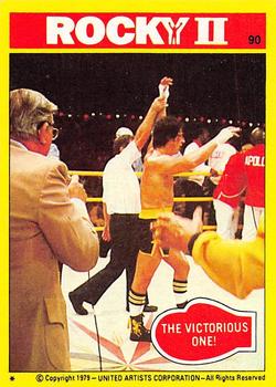 1979 Topps Rocky II #90 The Victorious One! Front