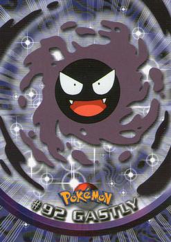 2000 Topps Pokemon TV Animation Edition Series 2 #92 Gastly Front