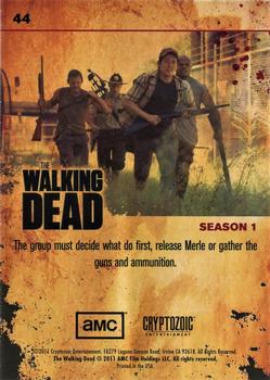 2011 Cryptozoic The Walking Dead Season 1 #44 Plan of Attack Back