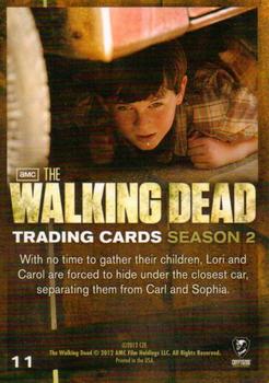 2012 Cryptozoic Walking Dead Season 2 #11 On Their Own Back