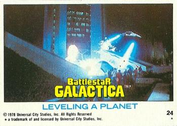 1978 Topps Battlestar Galactica #24 Leveling a Planet Front