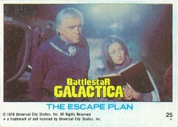 1978 Topps Battlestar Galactica #25 The Escape Plan Front