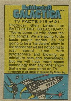 1978 Topps Battlestar Galactica #41 The Big Bash on Carillon Back