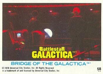 1978 Topps Battlestar Galactica #58 Bridge of the Galactica Front