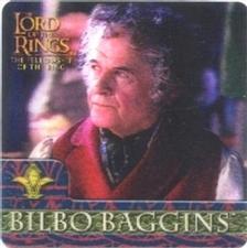2002 Artbox Lord of the Rings Action Flipz #07 Bilbo Baggins possesses a rare passion for adventure - a Front