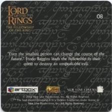 2002 Artbox Lord of the Rings Action Flipz #08 