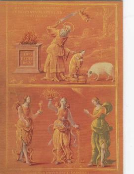 1997 Keepsake Collectibles Art Treasures of the Vatican #4 Abraham and Isaac Front