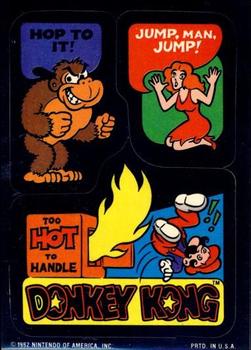 1982 Topps Donkey Kong Stickers #15 Hop to It! Front